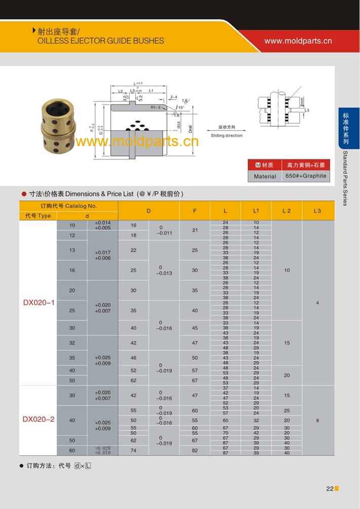 東莞大翔模具配件有限公司專業(yè)生產(chǎn)射出座導套，射出座導套的材質(zhì)、熱處理、硬度、標準、型號等詳情說明和介紹，您可以通過本頁面下單留言或者發(fā)送詢/報價