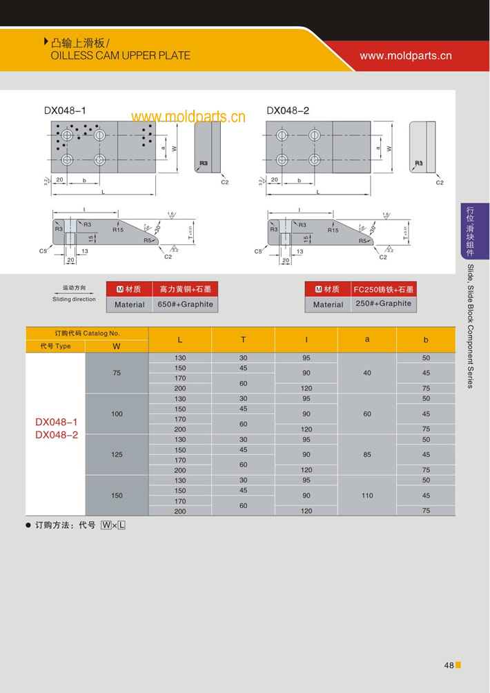 東莞大翔模具配件有限公司專業(yè)生產(chǎn)凸輸上滑板，凸輸上滑板的材質(zhì)、熱處理、硬度、標(biāo)準(zhǔn)、型號(hào)等詳情說(shuō)明和介紹，您可以通過(guò)本頁(yè)面下單留言或者發(fā)送詢/報(bào)價(jià)